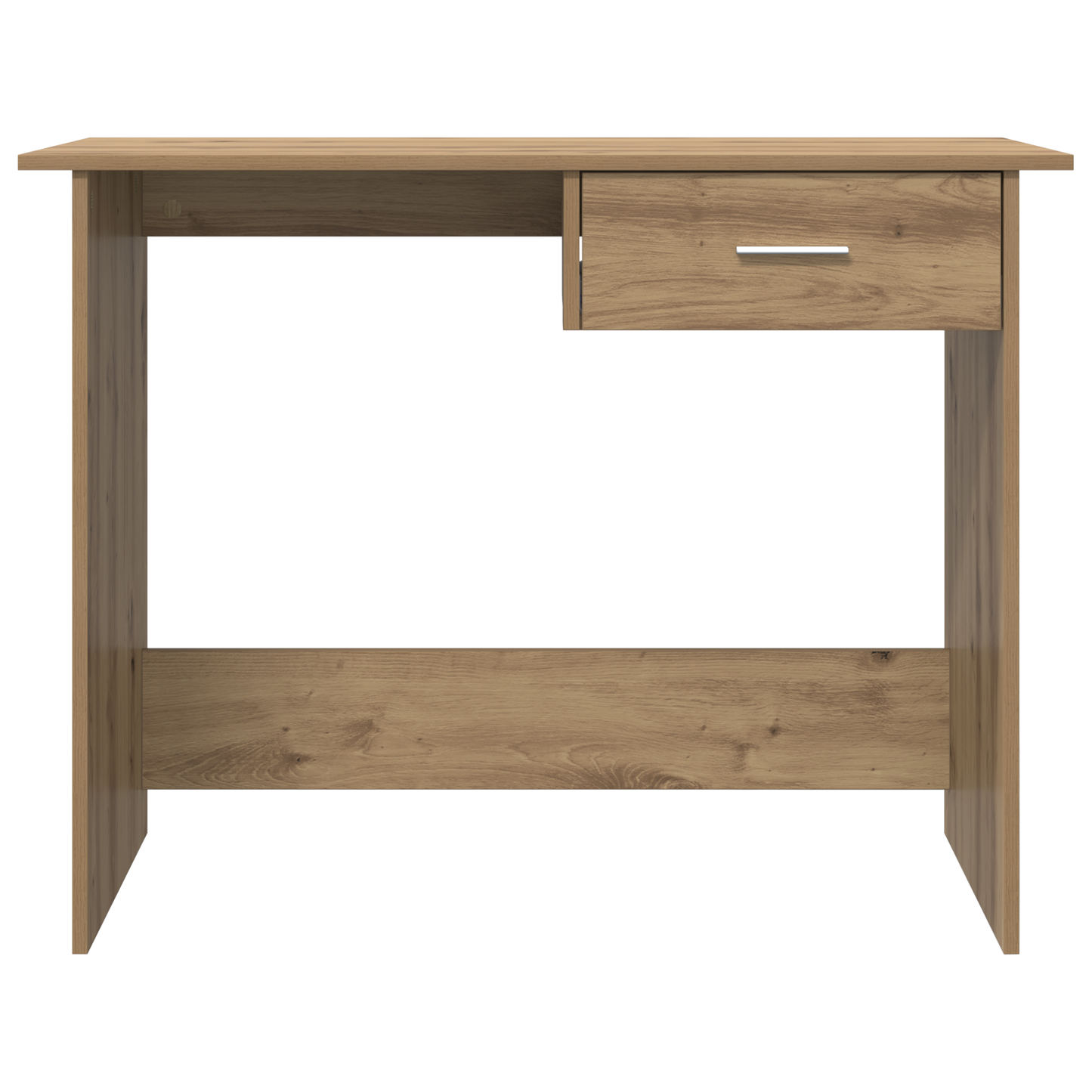 Bureau artisanaal eikenkleurig 100 x 50 x 76 cm Bewerkt hout