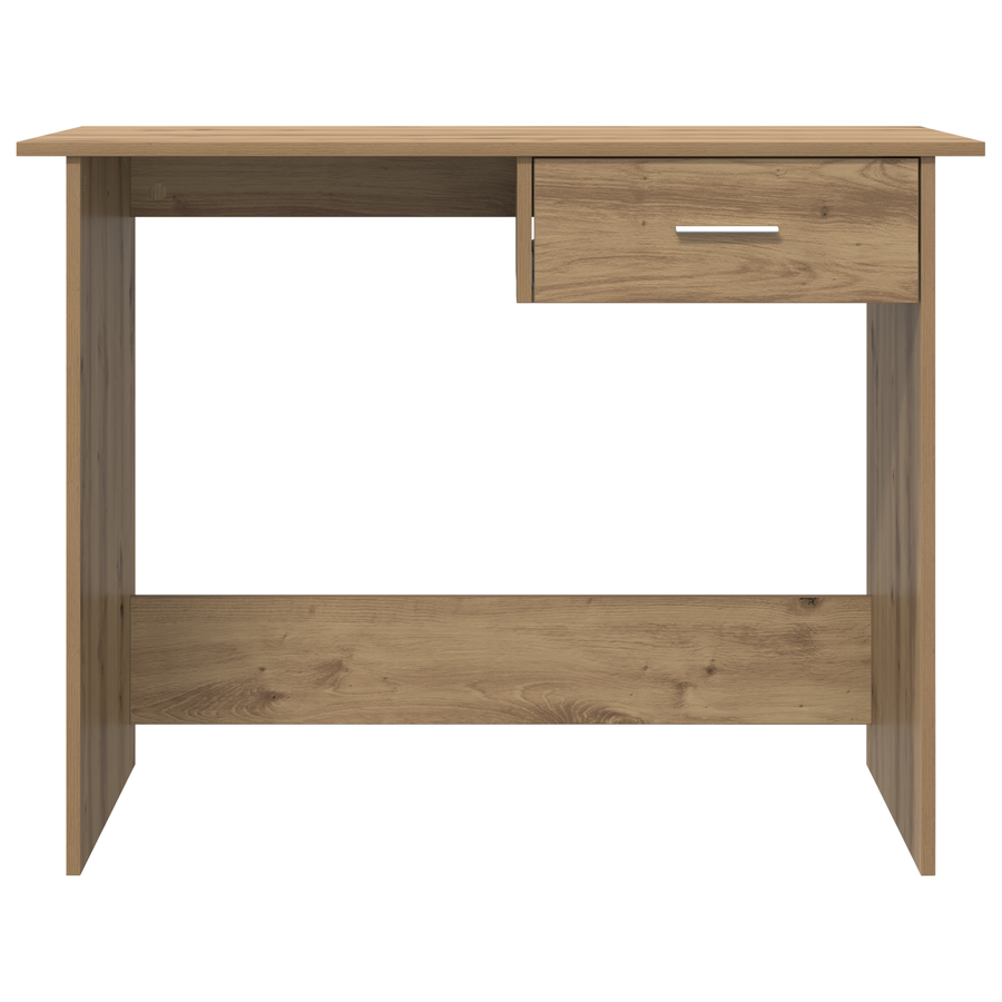 Bureau artisanaal eikenkleurig 100 x 50 x 76 cm Bewerkt hout