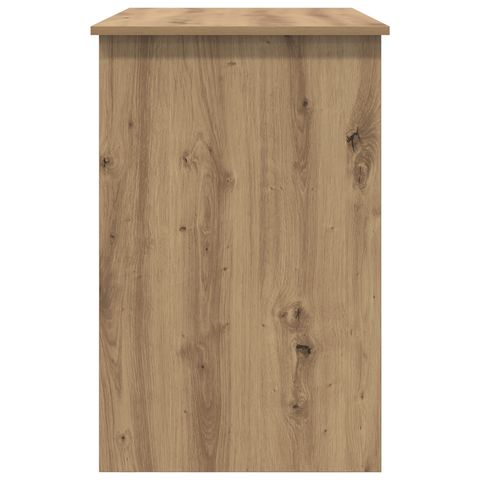 Bureau artisanaal eikenkleurig 100 x 50 x 76 cm Bewerkt hout