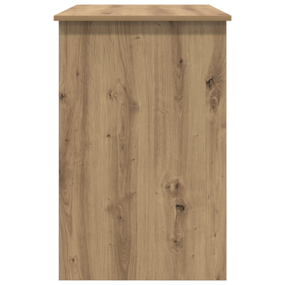 Bureau artisanaal eikenkleurig 100 x 50 x 76 cm Bewerkt hout