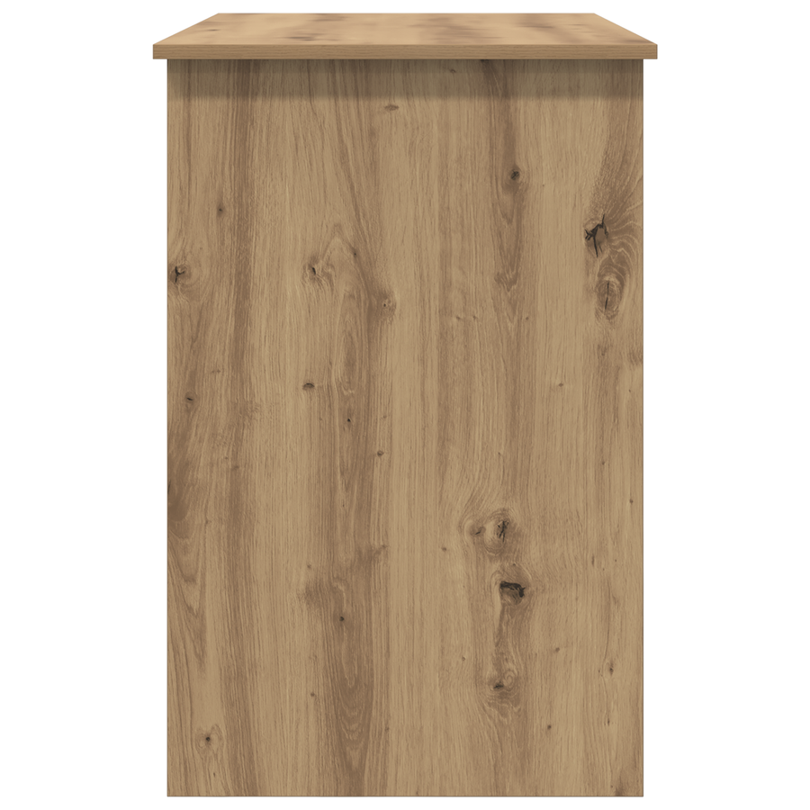 Bureau artisanaal eikenkleurig 100 x 50 x 76 cm Bewerkt hout