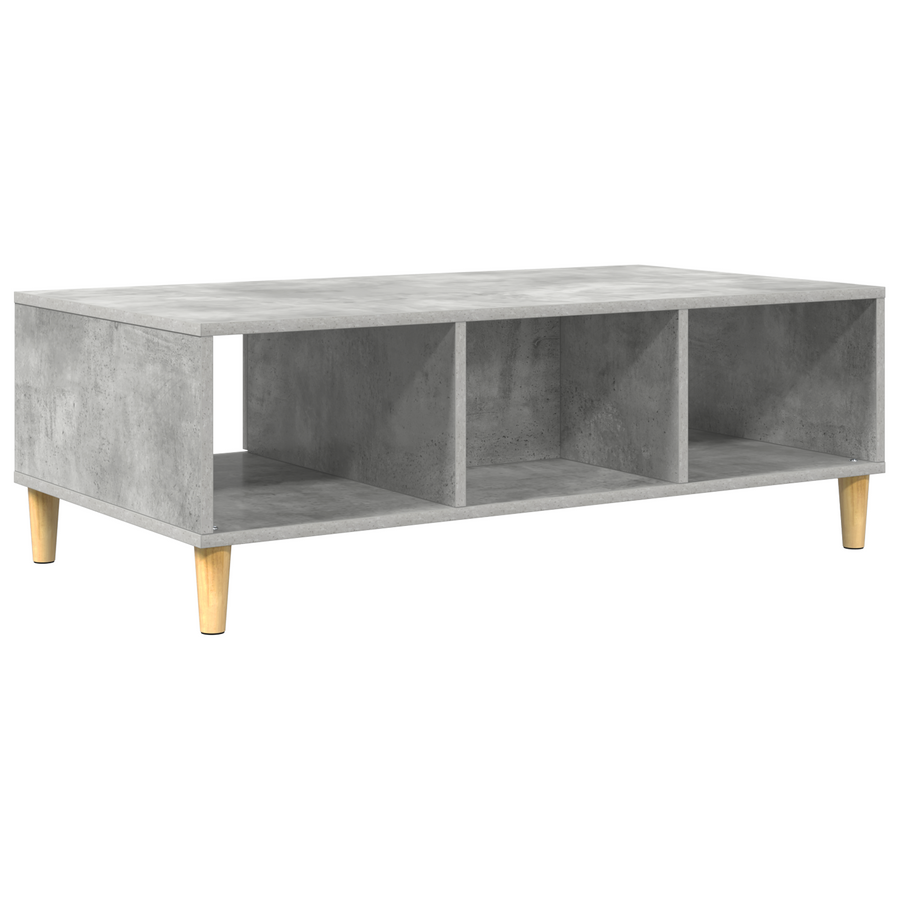 met opslag met de deur Betongrijs 103.5 x 60 x 35 cm Bewerkt hout