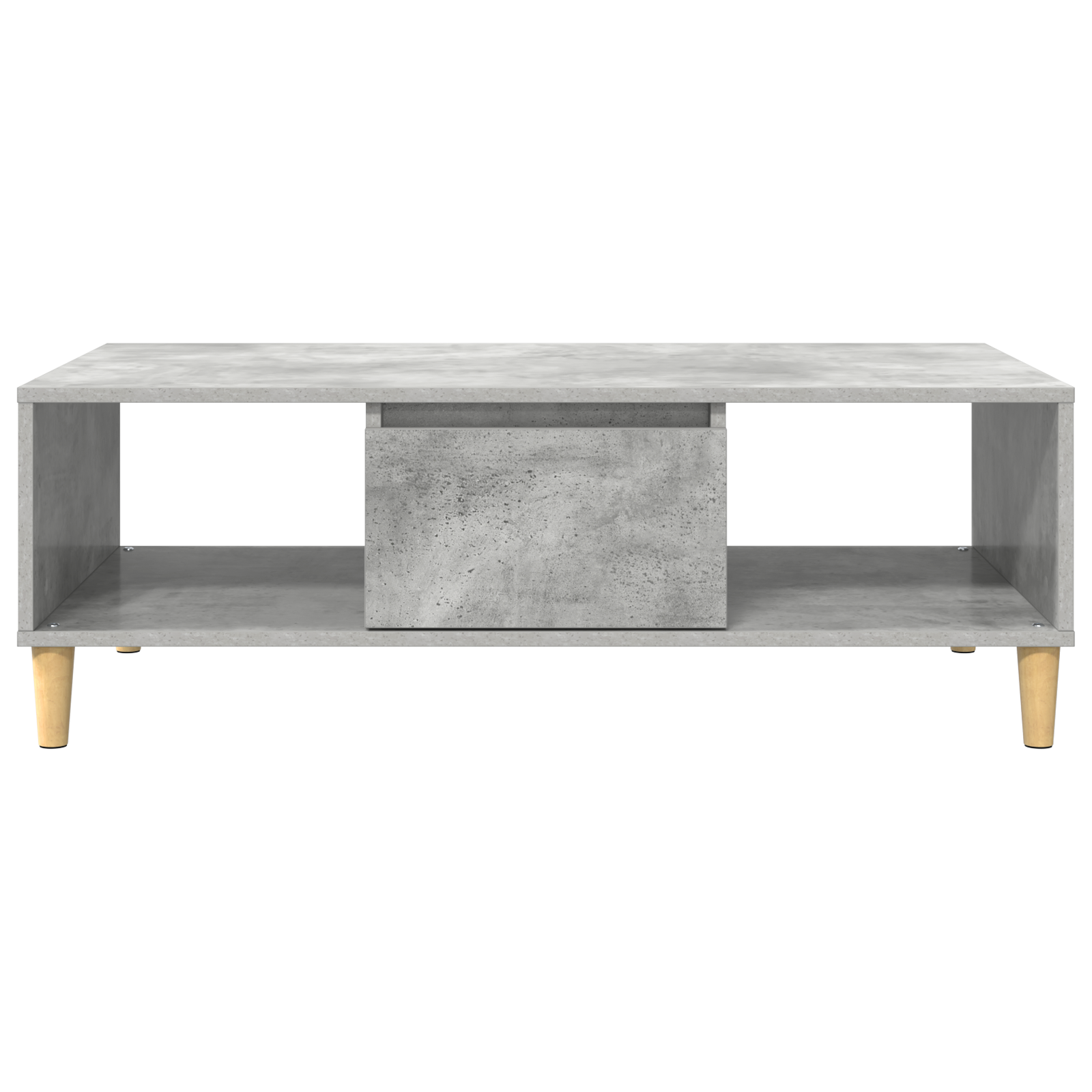 met opslag met de deur Betongrijs 103.5 x 60 x 35 cm Bewerkt hout