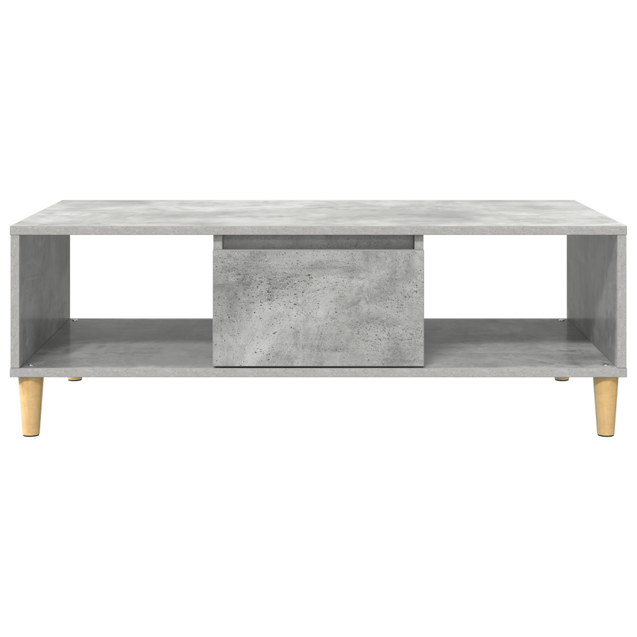 met opslag met de deur Betongrijs 103.5 x 60 x 35 cm Bewerkt hout