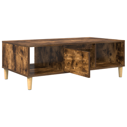 met opslag met de deur Gerookt eiken 103.5 x 60 x 35 cm Bewerkt hout