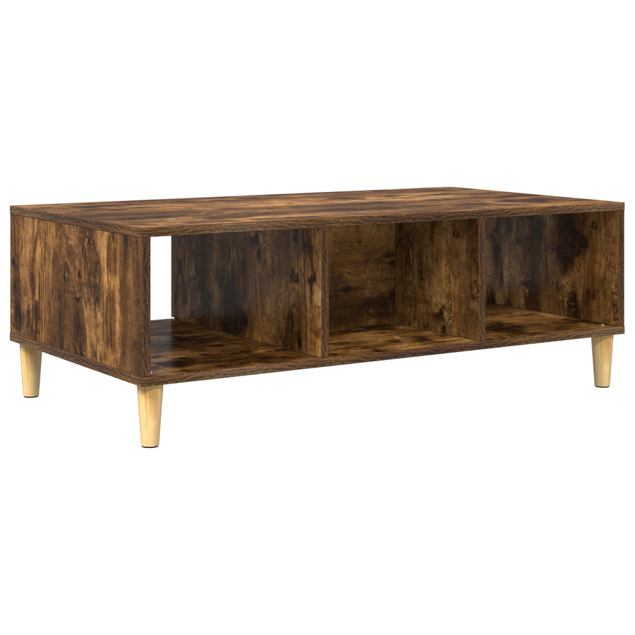 met opslag met de deur Gerookt eiken 103.5 x 60 x 35 cm Bewerkt hout