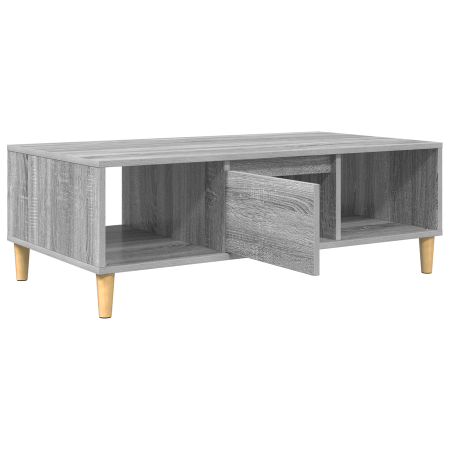 met opslag met de deur Grijs sonoma 103.5 x 60 x 35 cm Bewerkt hout