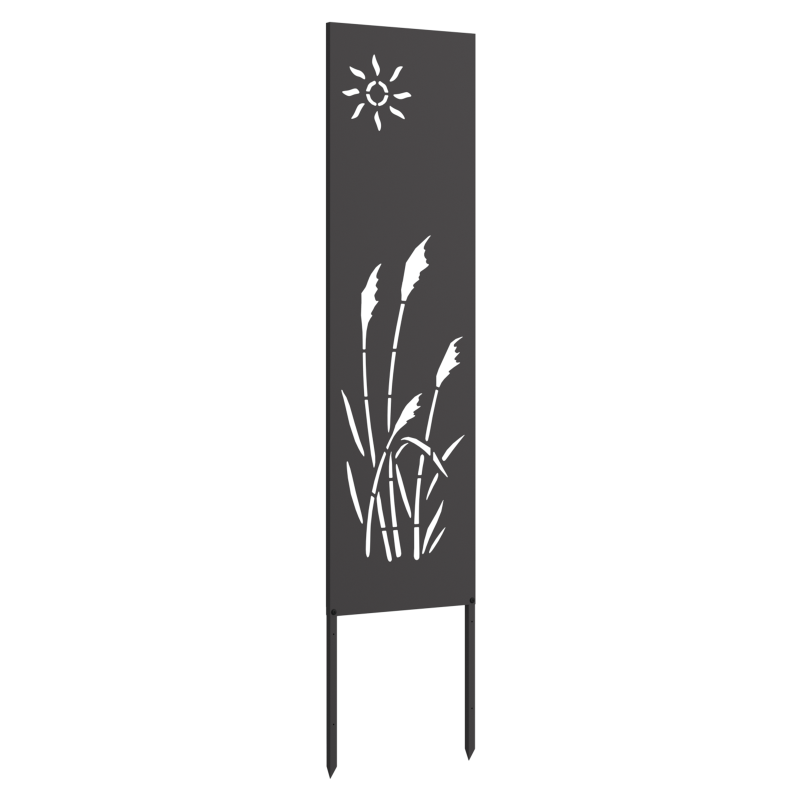 Tuin decoratief paneel Zwart 32 x 140 cm Koudgewalst staal