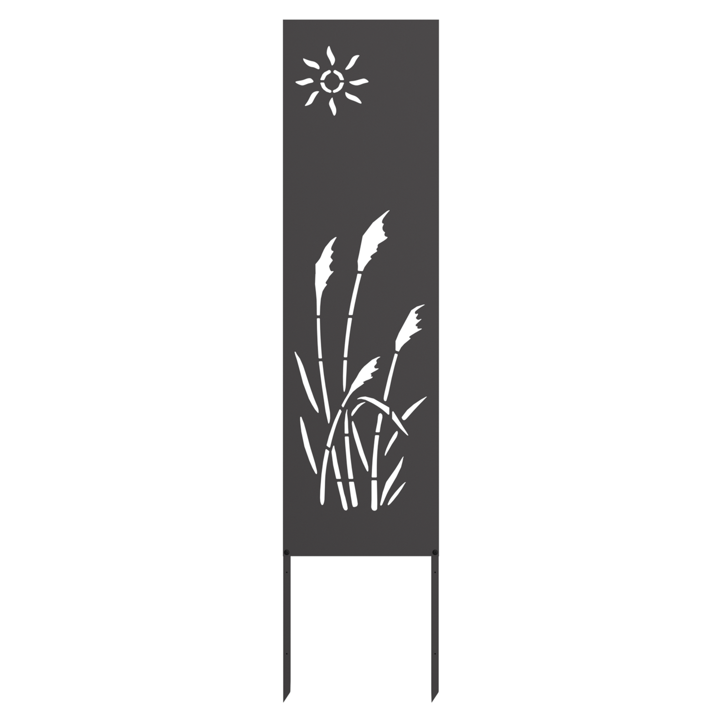 Tuin decoratief paneel Zwart 32 x 140 cm Koudgewalst staal