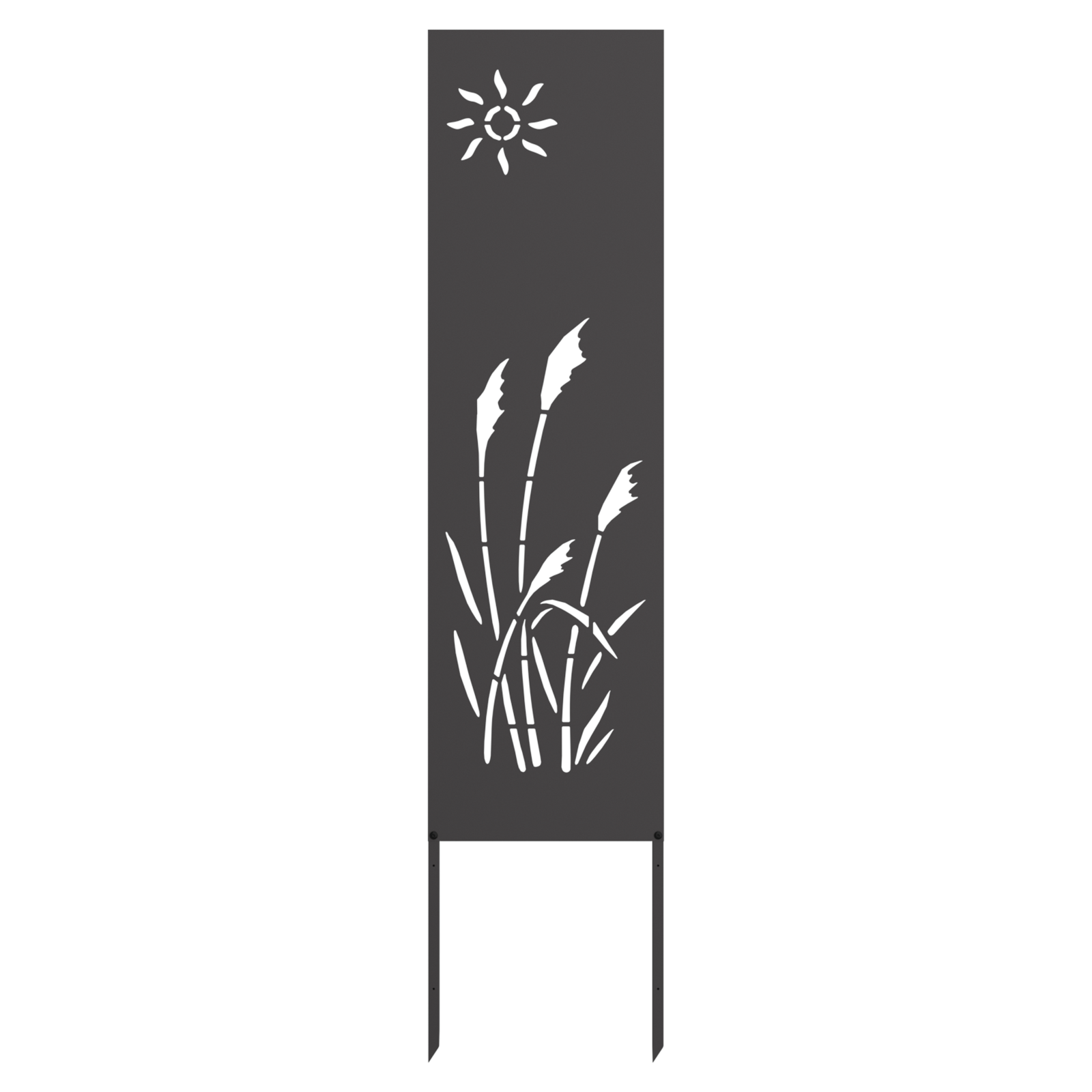 Tuin decoratief paneel Zwart 32 x 140 cm Koudgewalst staal