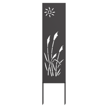 Tuin decoratief paneel Zwart 32 x 140 cm Koudgewalst staal