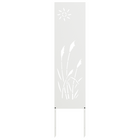 Decoratief paneel 32x140 cm koudgewalst staal wit