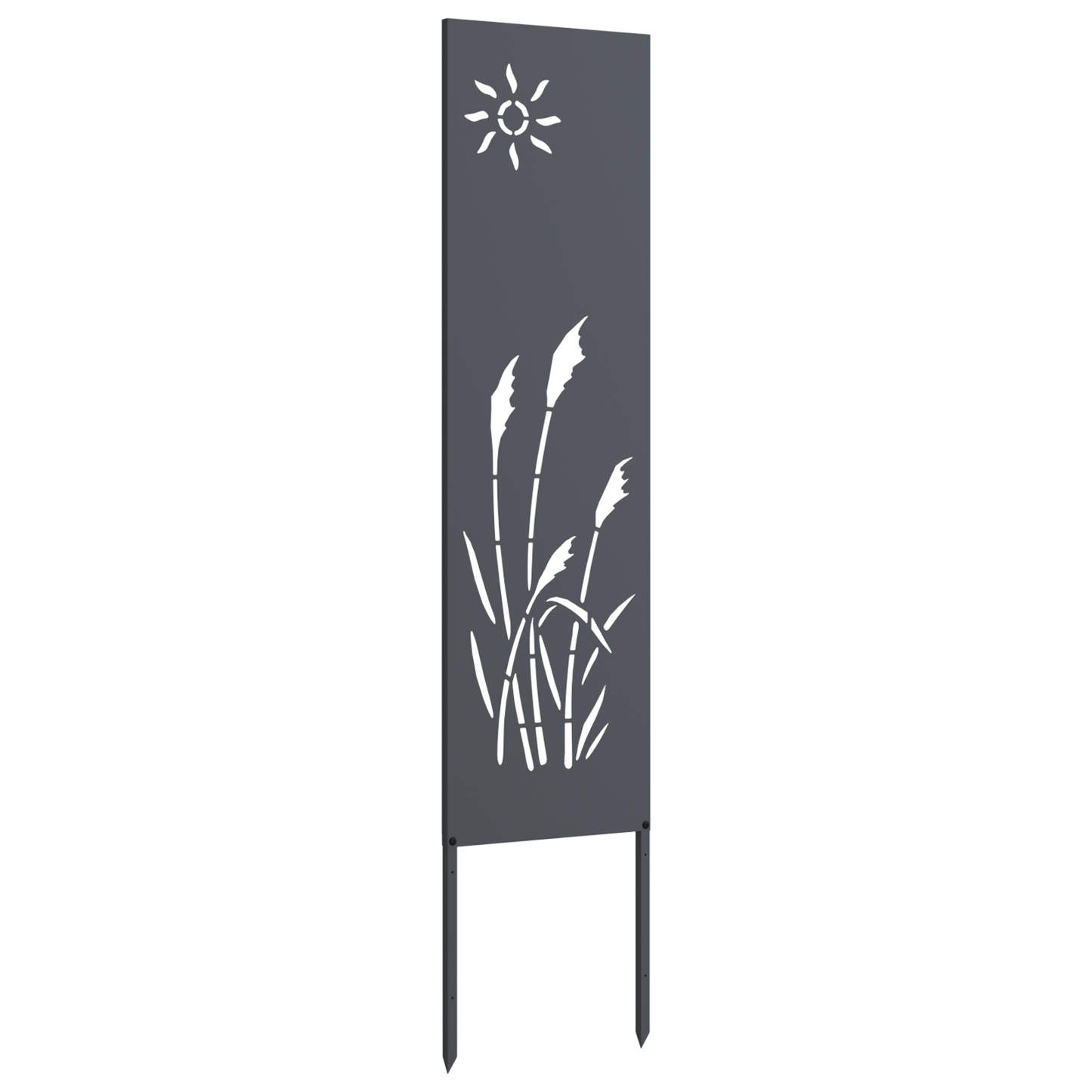 Tuin decoratief paneel Antraciet 32 x 140 cm Koudgewalst staal