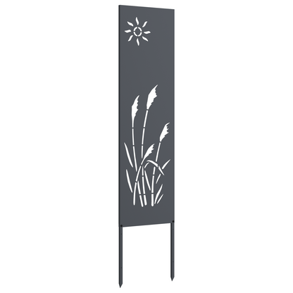 Tuin decoratief paneel Antraciet 32 x 140 cm Koudgewalst staal