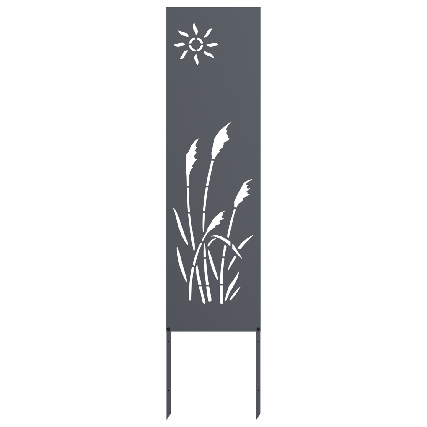 Tuin decoratief paneel Antraciet 32 x 140 cm Koudgewalst staal
