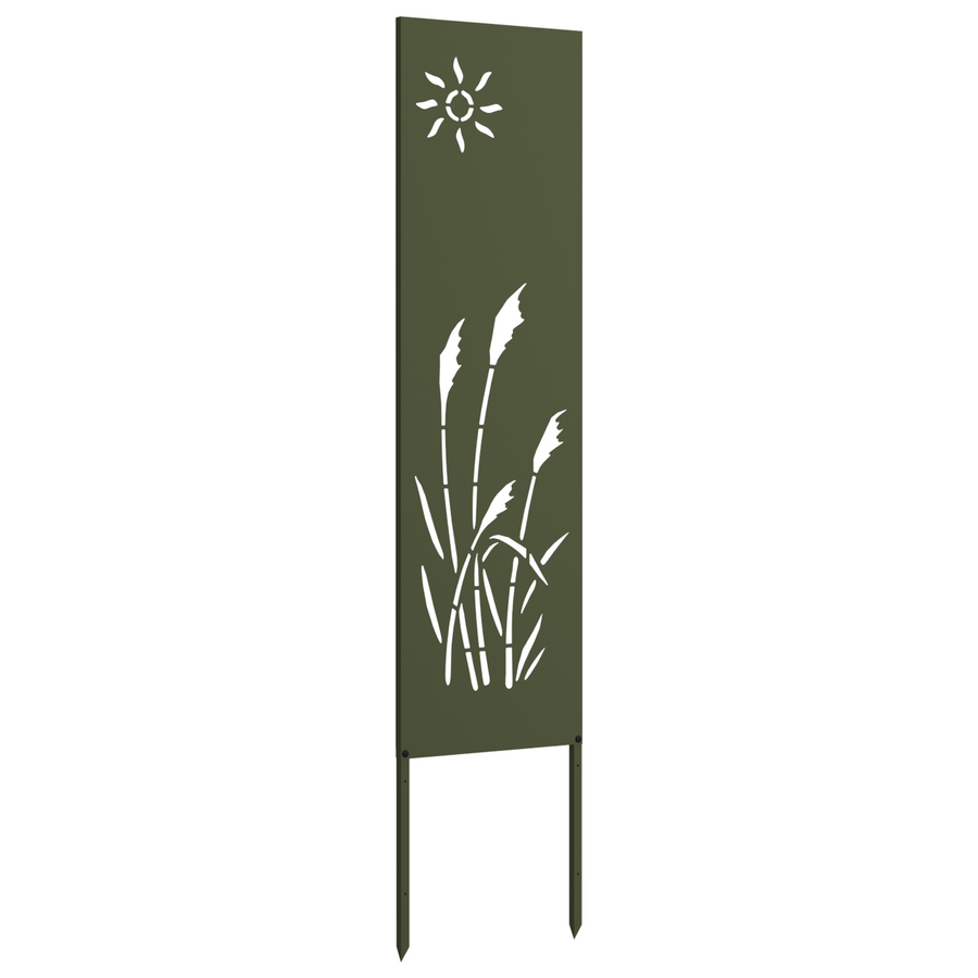 Tuin decoratief paneel Olijfgroen 32 x 140 cm Koudgewalst staal