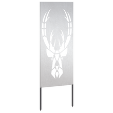 Tuin decoratief paneel Zilver 50 x 140 cm Roestvrij staal