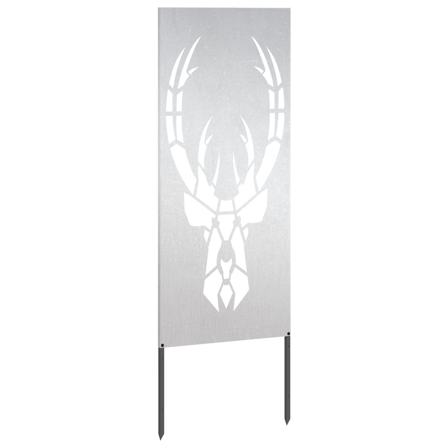 Tuin decoratief paneel Zilver 50 x 140 cm Roestvrij staal