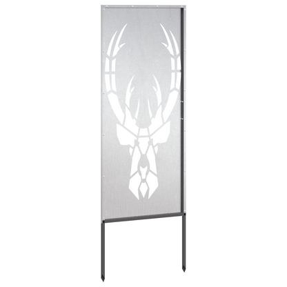 Tuin decoratief paneel Zilver 50 x 140 cm Roestvrij staal