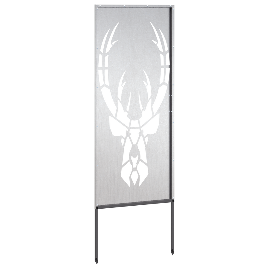 Tuin decoratief paneel Zilver 50 x 140 cm Roestvrij staal