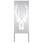 Decoratief paneel 50x140 cm roestvrij staal zilver