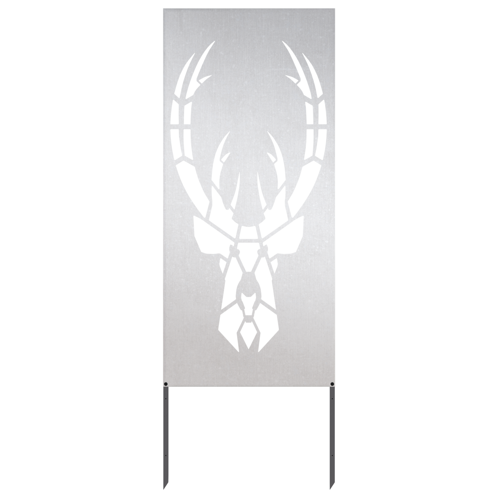Tuin decoratief paneel Zilver 50 x 140 cm Roestvrij staal