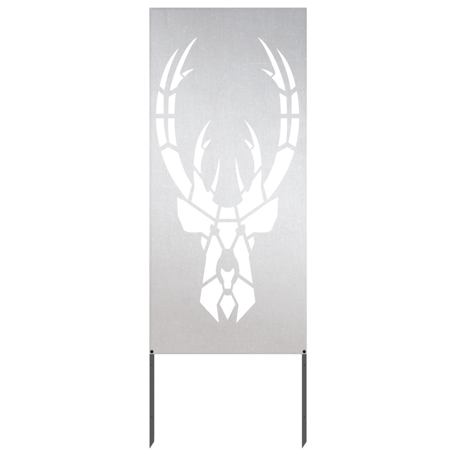 Tuin decoratief paneel Zilver 50 x 140 cm Roestvrij staal