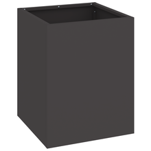 Tuin Bloempot Zwart 32 x 32 x 40 cm Koudgewalst staal