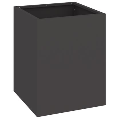 Tuin Bloempot Zwart 32 x 32 x 40 cm Koudgewalst staal