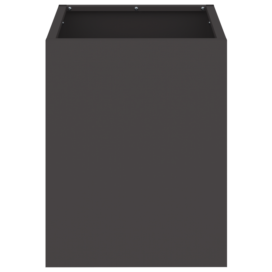 Tuin Bloempot Zwart 32 x 32 x 40 cm Koudgewalst staal