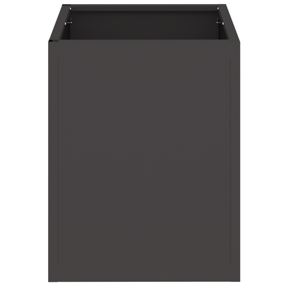 Tuin Bloempot Zwart 32 x 32 x 40 cm Koudgewalst staal