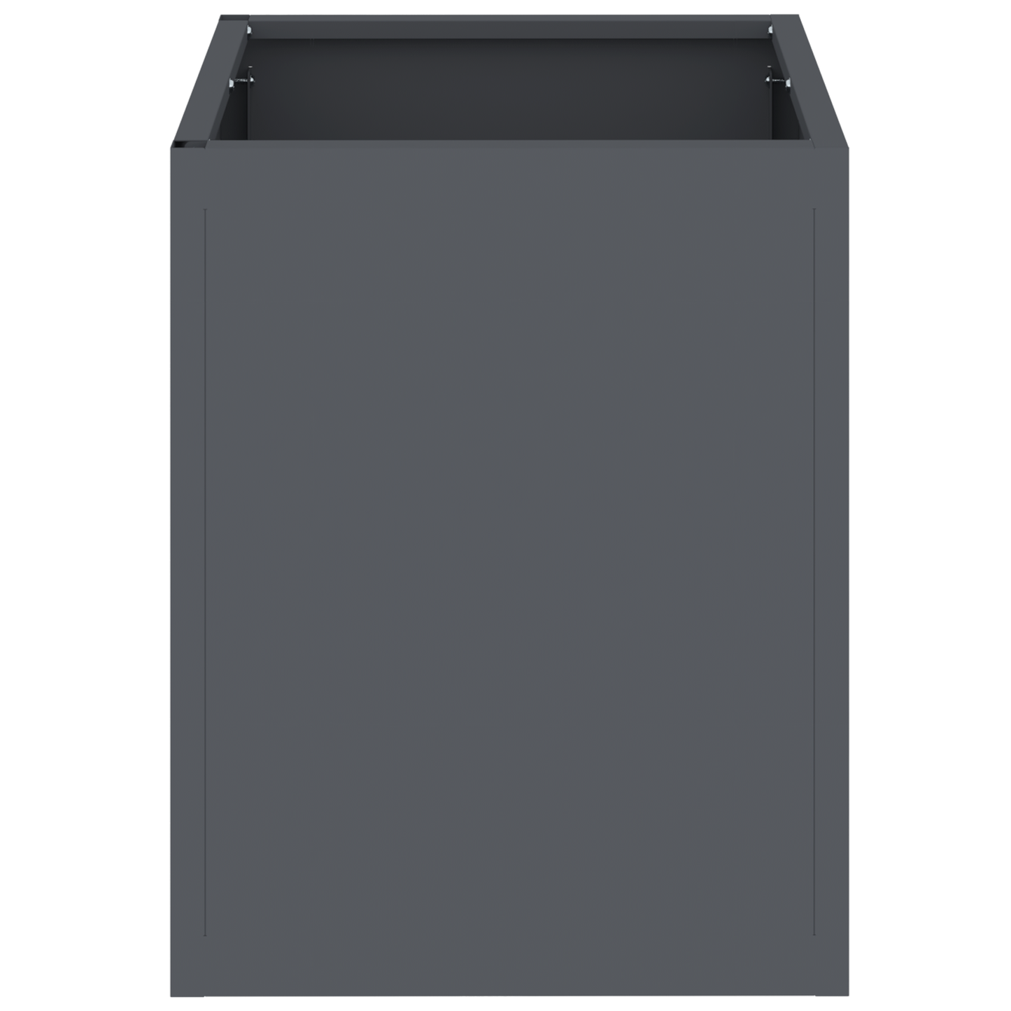 Tuin Bloempot Antraciet 50 x 32 x 40 cm Koudgewalst staal