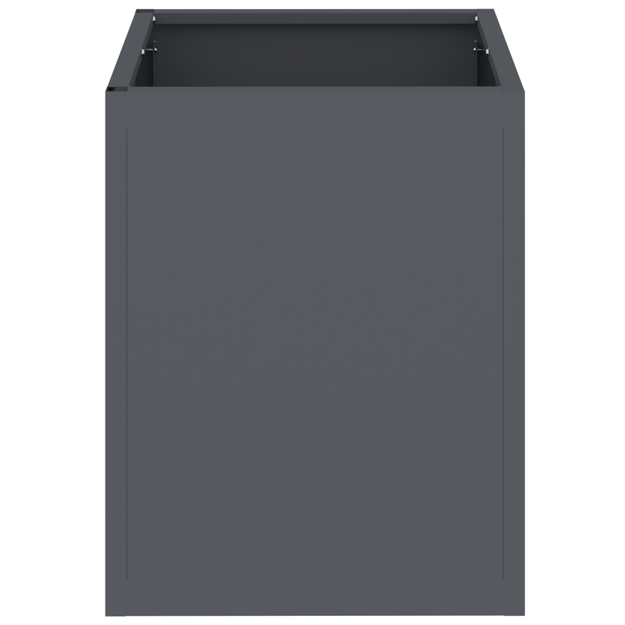 Tuin Bloempot Antraciet 50 x 32 x 40 cm Koudgewalst staal