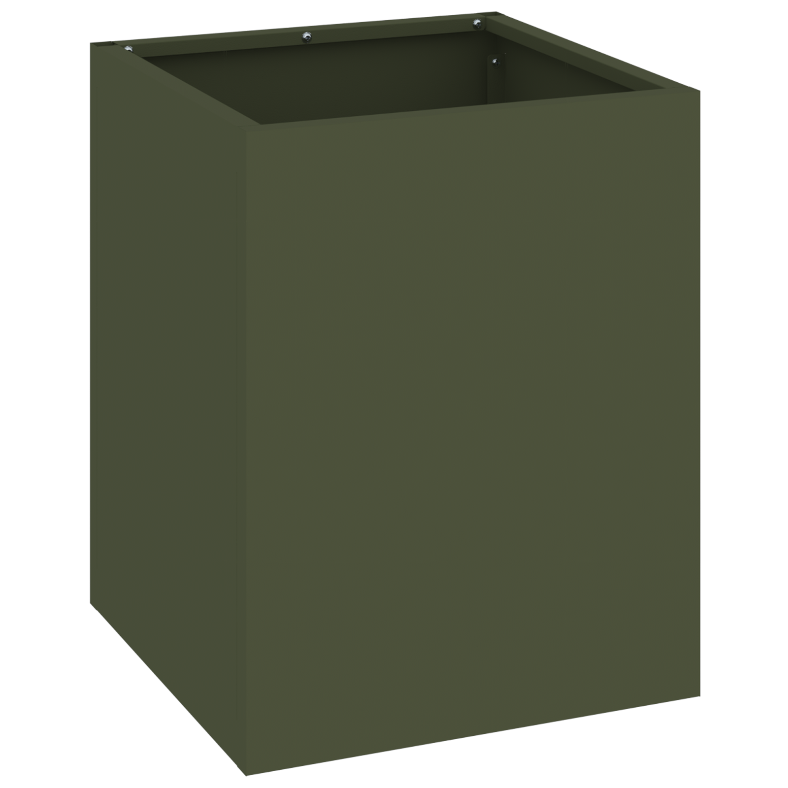 Tuin Bloempot Olijfgroen 50 x 32 x 40 cm Koudgewalst staal