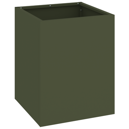Tuin Bloempot Olijfgroen 50 x 32 x 40 cm Koudgewalst staal