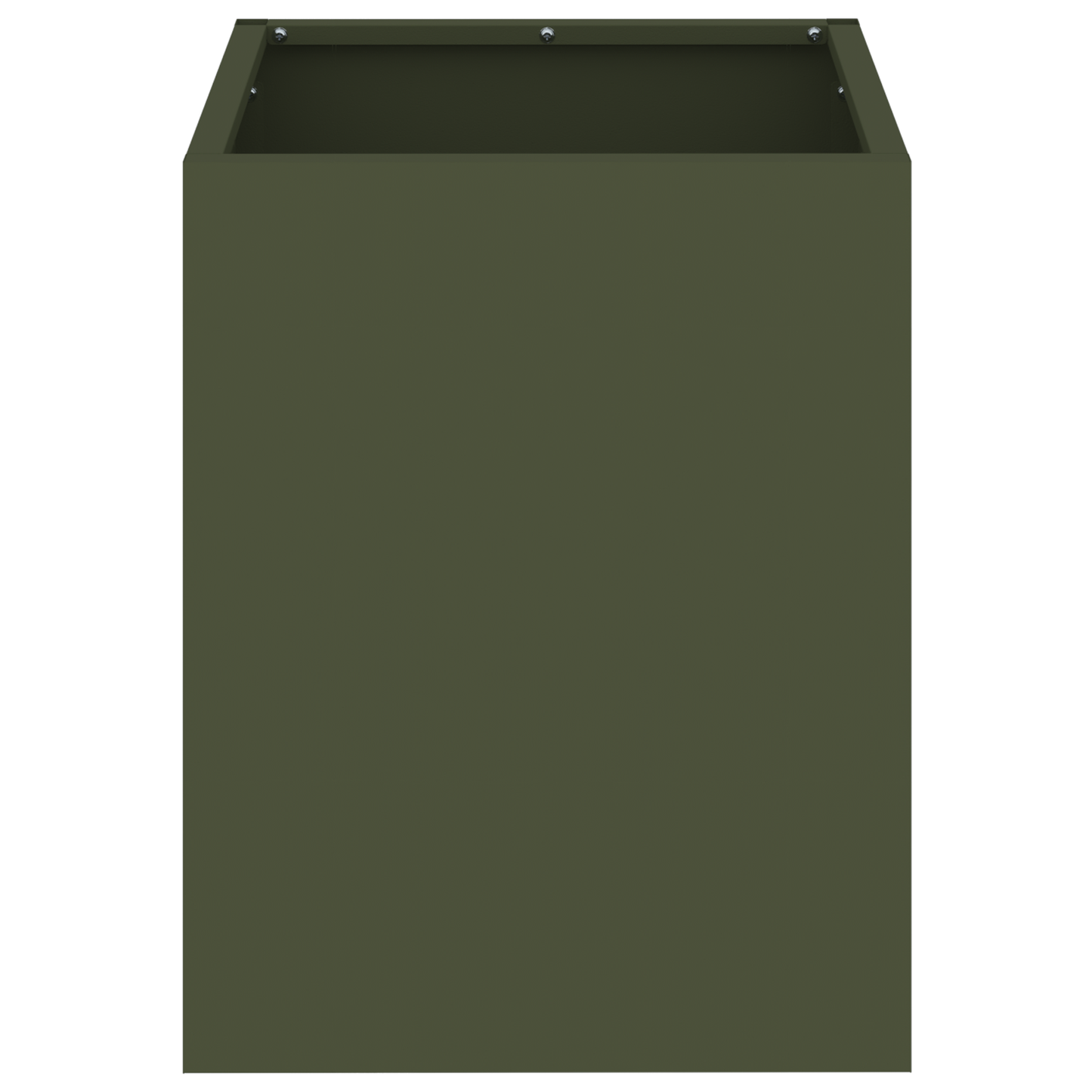 Tuin Bloempot Olijfgroen 50 x 32 x 40 cm Koudgewalst staal