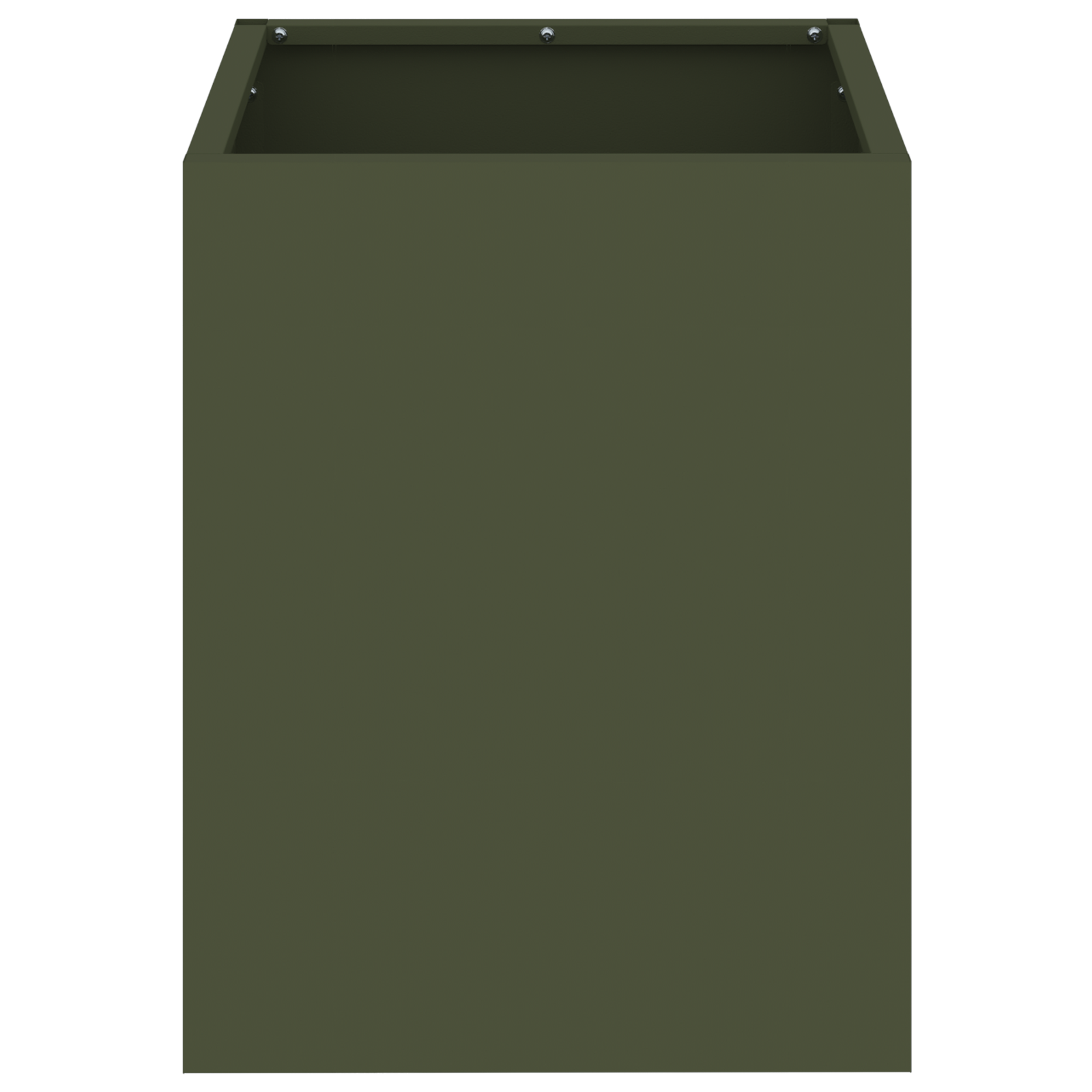 Tuin Bloempot Olijfgroen 50 x 32 x 40 cm Koudgewalst staal