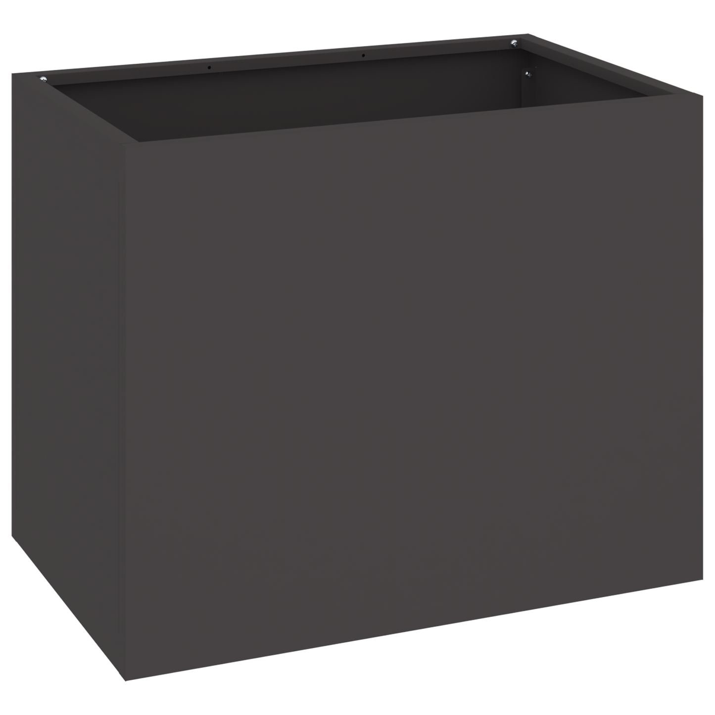 Tuin Bloempot Zwart 50 x 32 x 40 cm Koudgewalst staal