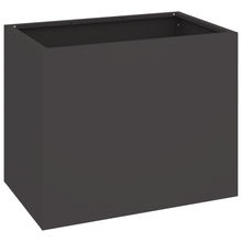 Tuin Bloempot Zwart 50 x 32 x 40 cm Koudgewalst staal