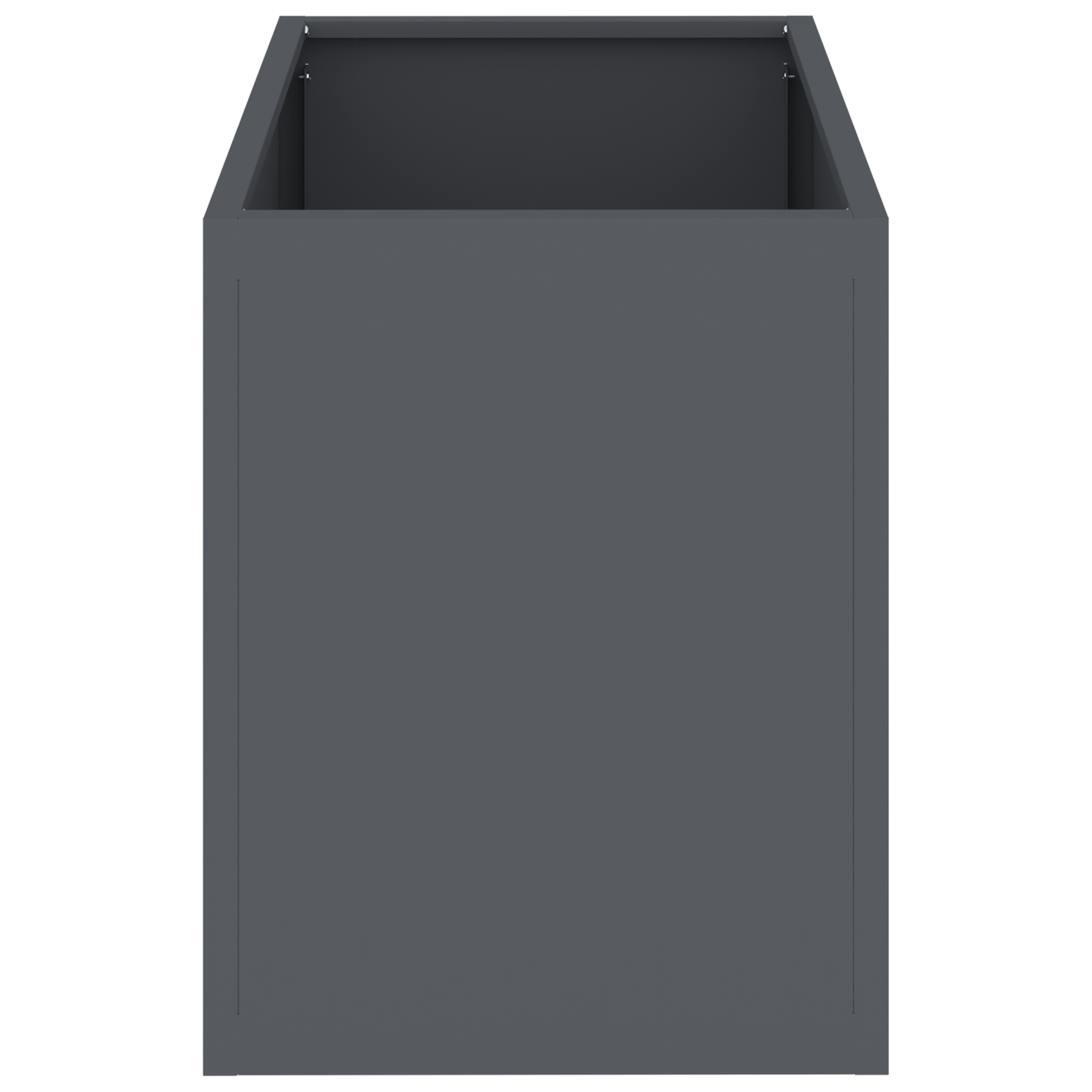 Tuin Bloempot Antraciet 50 x 32 x 40 cm Koudgewalst staal