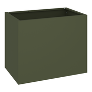 Bloempot 50x32x40 cm koudgewalst staal olijfgroen