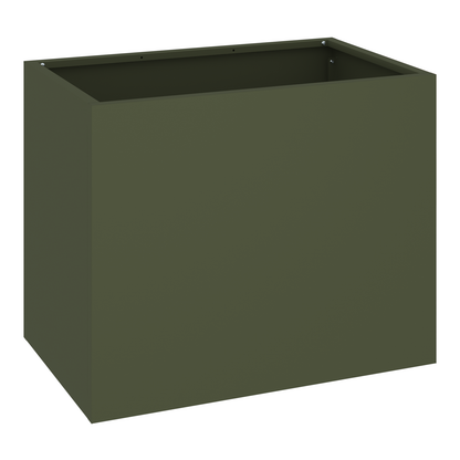 Tuin Bloempot Olijfgroen 50 x 32 x 40 cm Koudgewalst staal