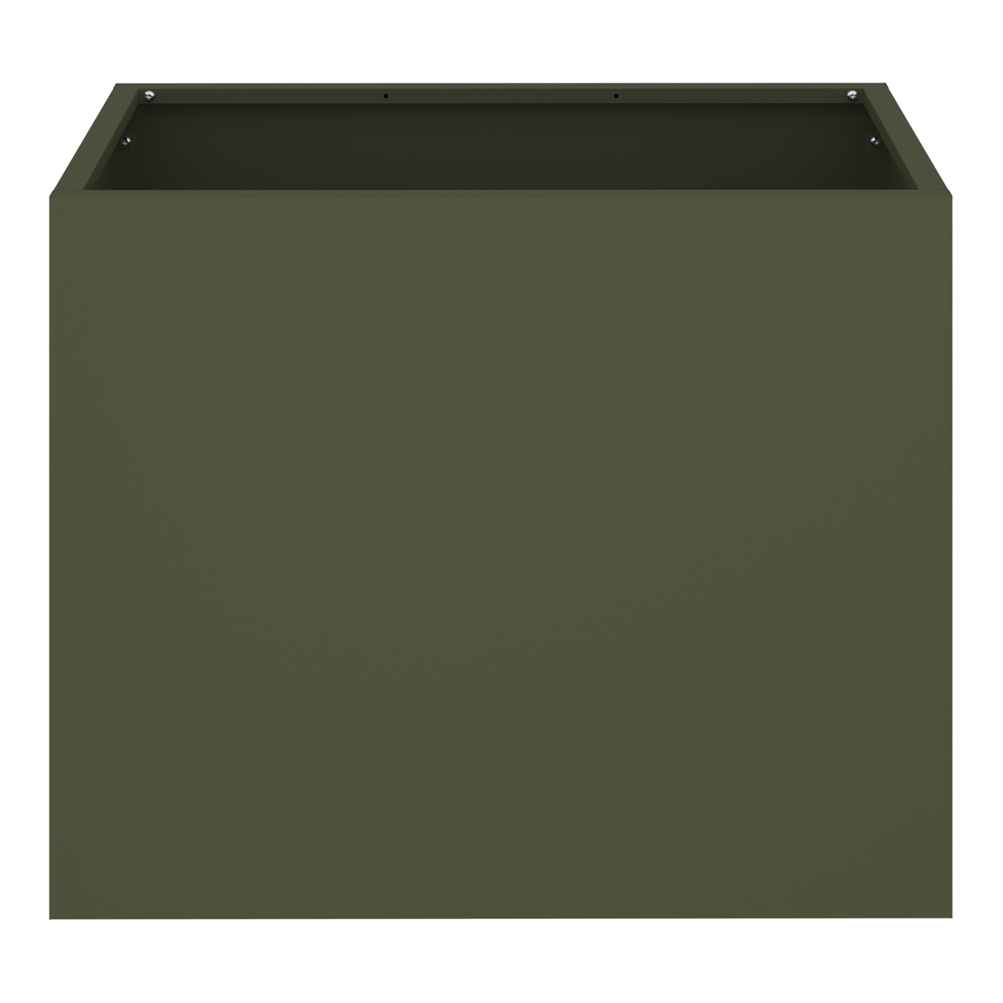 Tuin Bloempot Olijfgroen 50 x 32 x 40 cm Koudgewalst staal