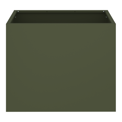 Tuin Bloempot Olijfgroen 50 x 32 x 40 cm Koudgewalst staal