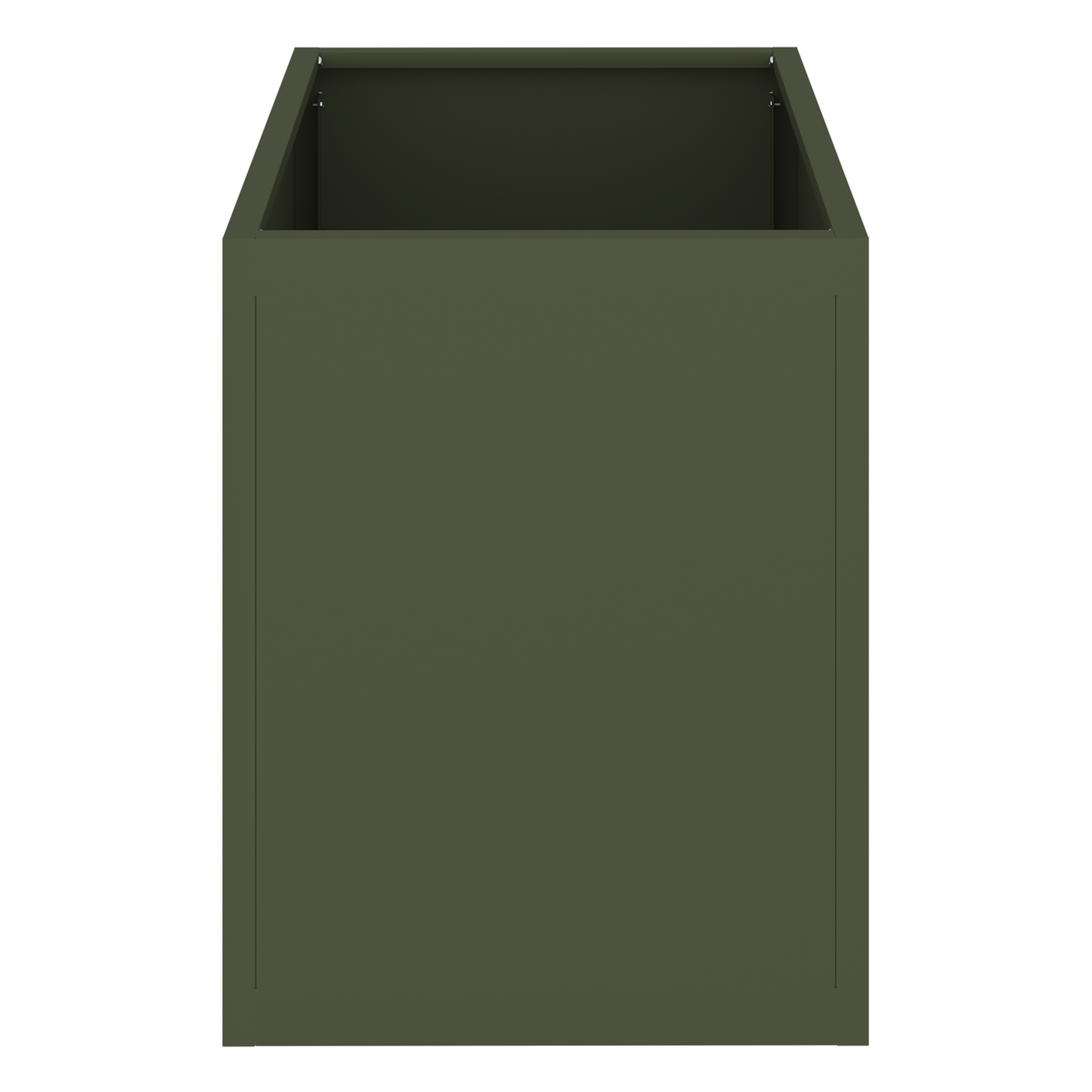 Tuin Bloempot Olijfgroen 50 x 32 x 40 cm Koudgewalst staal