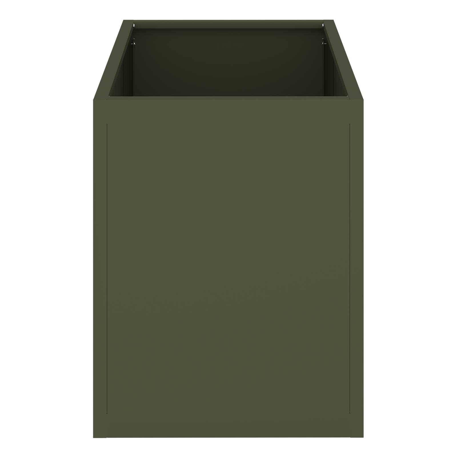 Tuin Bloempot Olijfgroen 50 x 32 x 40 cm Koudgewalst staal
