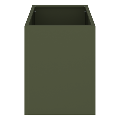 Tuin Bloempot Olijfgroen 50 x 32 x 40 cm Koudgewalst staal