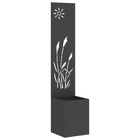 Decoratief paneel 32x140 cm zwart staal
