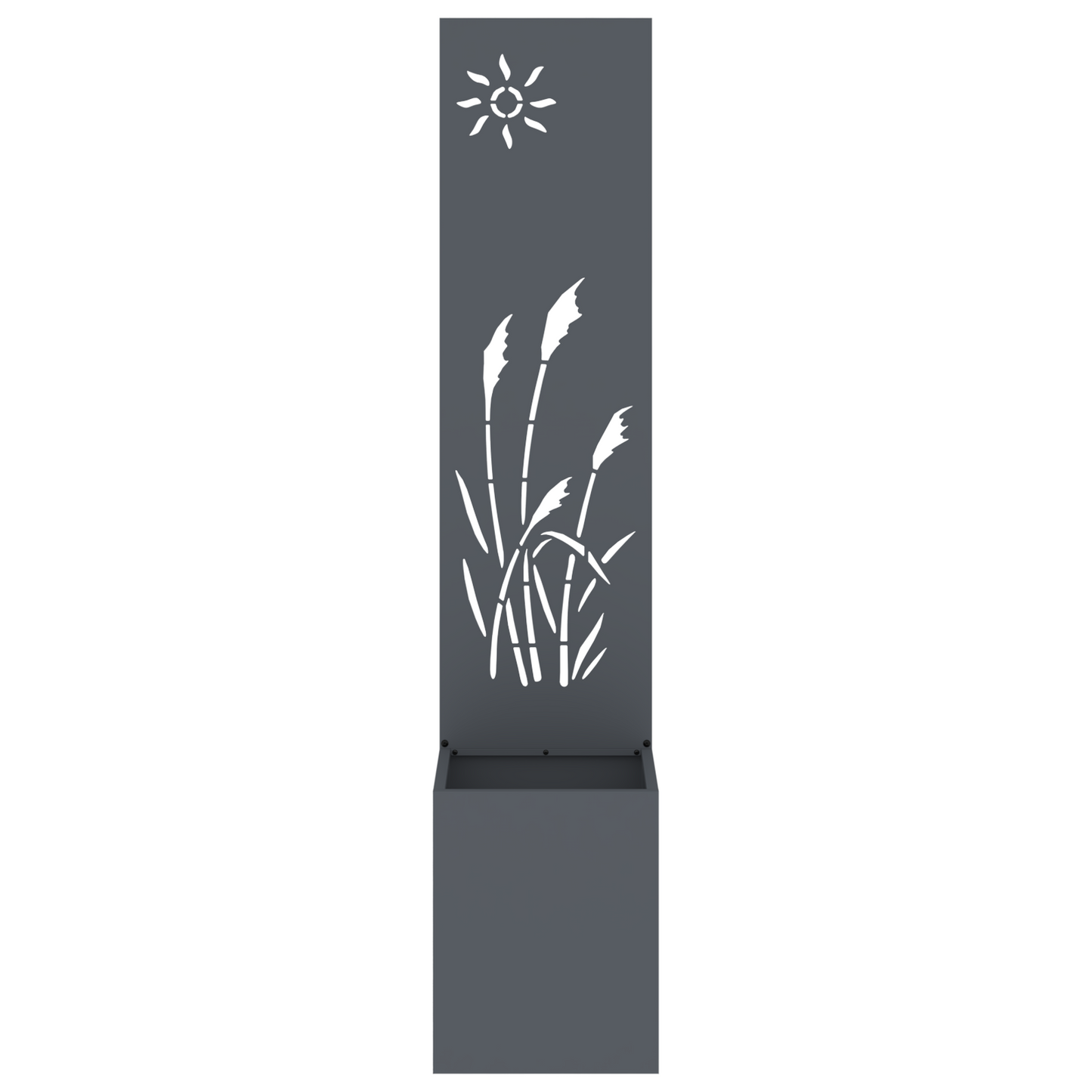 Tuinplant met Decoratief Paneel Antraciet 32 x 140 cm