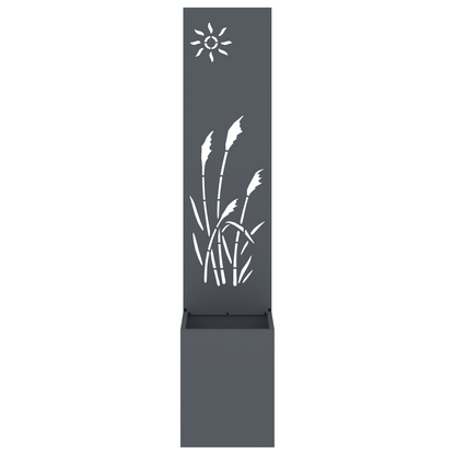 Tuinplant met Decoratief Paneel Antraciet 32 x 140 cm